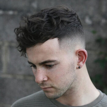 Cool Hairstyle For Men with Wavy Hair
