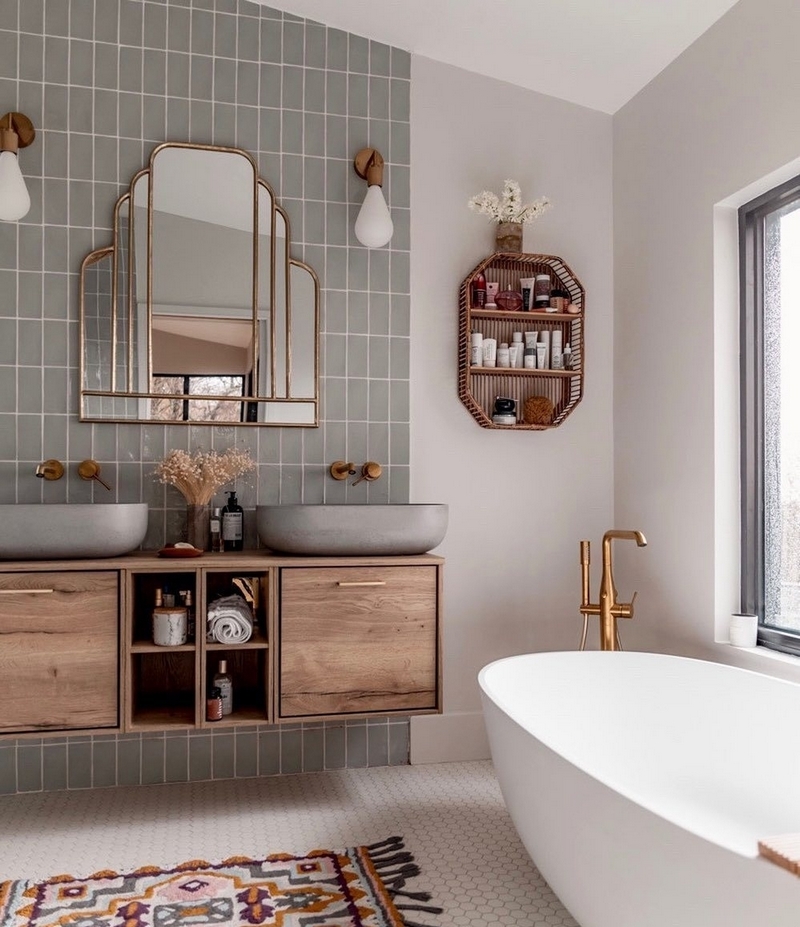 11 идей для облицовки ванной комнаты плиткой • inTrends